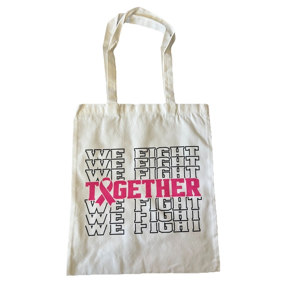 We Fight Together Cancer Tote Bag‎ Medium Utility Purse Women Clothing Accessory